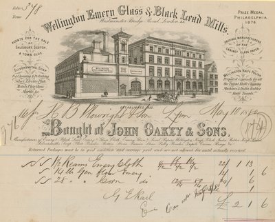 John Oakey & Sons için satın alındı by English School