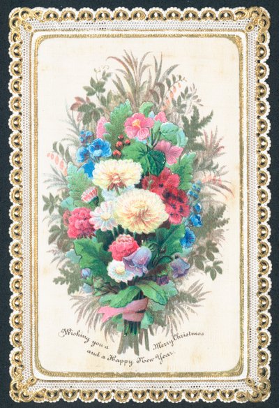 Çiçek Buketi, Noel Kartı by English School