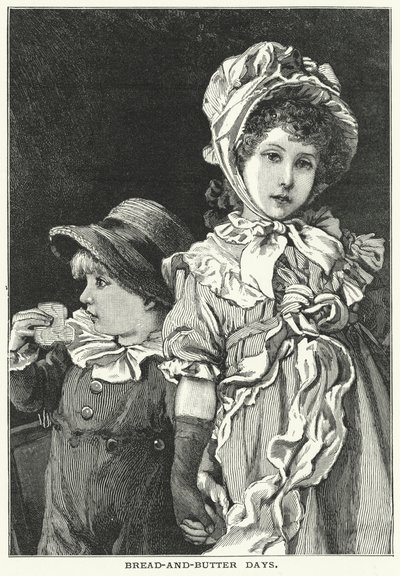 Ekmek-Tereyağı Günleri (gravür) by English School