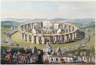 Megalitik bir alanda Breton festivali (dolmenler ve menhirlerle) - “” Keltler ve Gotlar, 6. yüzyılın başlarında Britanya Adaları sakinlerinin gelenekleri ve Baltık
