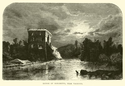 Valeggio yakınlarındaki Borghetto Köprüsü by English School