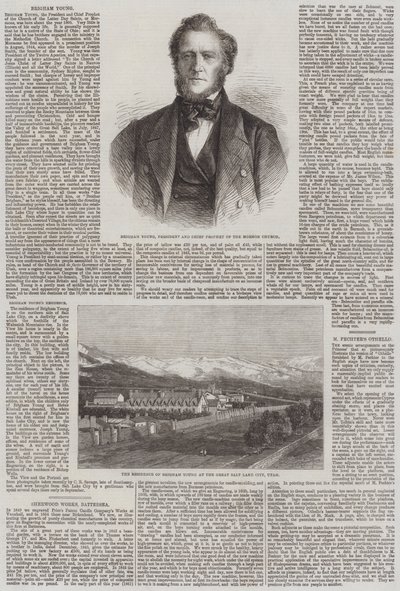 Brigham Young (gravür) by English School