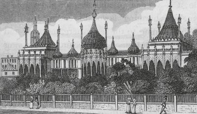 Brighton Pavilion (gravür) by English School