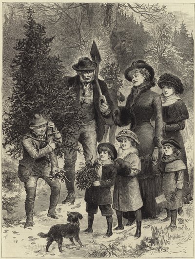 Noel ağacını eve getirmek by English School