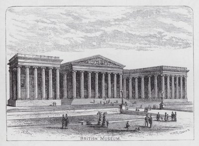 British Museum (gravür) by English School