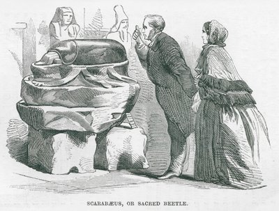 British Museum: Scarabaeus ya da Kutsal Böcek (gravür) by English School