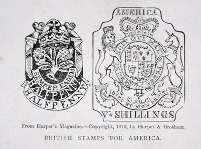 Amerika için İngiliz pulları by English School