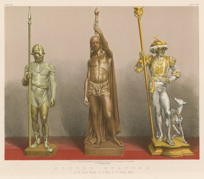 Bronz Heykeller (chromolitho) by English School