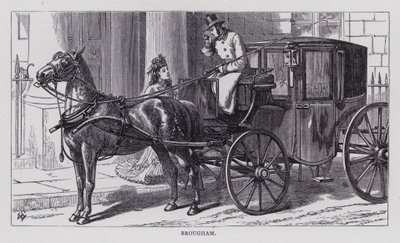 Brougham (gravür) by English School