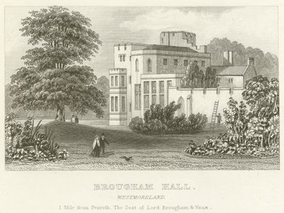 Brougham Hall, Westmoreland (gravür) by English School