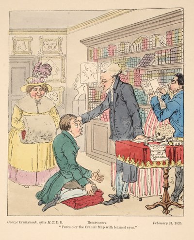 Bumpoloji, pub. 1826 (el renkli gravür) by English School