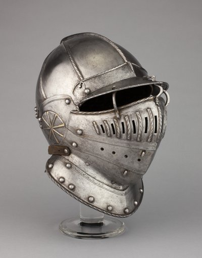 Burgonet with Falling Buffe muhtemelen bir Armor of William Herbert, Pembroke 1. Kontu, c.1550 by English School