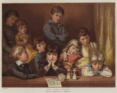 Ama Yılda Bir (chromolitho) by English School