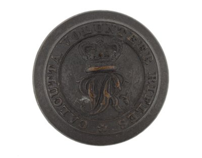 Düğme, Kalküta Gönüllü Tüfekleri, 1901 öncesi by English School