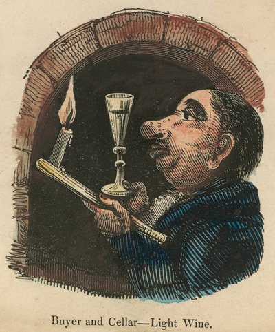 Alıcı ve kiler; karikatür by English School