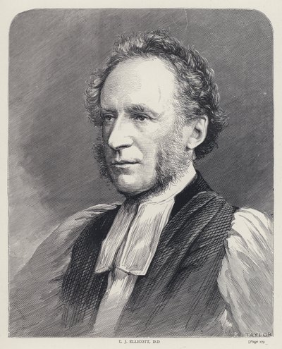 C J Ellicott, DD (gravür) by English School
