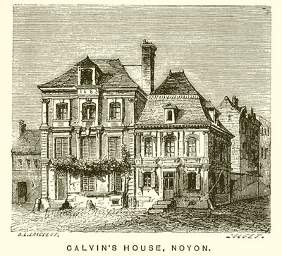 Calvins Evi, Noyon by English School
