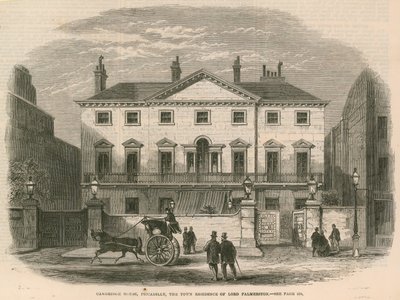 Cambridge House, Piccadilly, Londra, Lord Palmerston