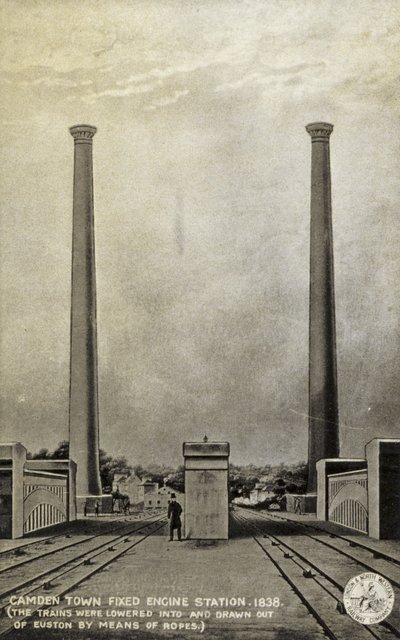 Camden Town Sabit Motor İstasyonu, 1838 by English School