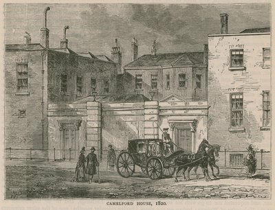 Camelford Evi, Londra, 1820 by English School