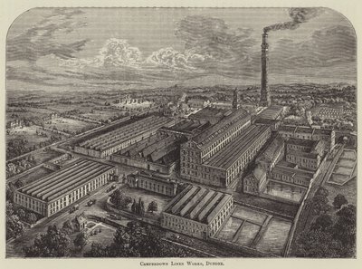 Camperdown Keten Fabrikası, Dundee (gravür) by English School