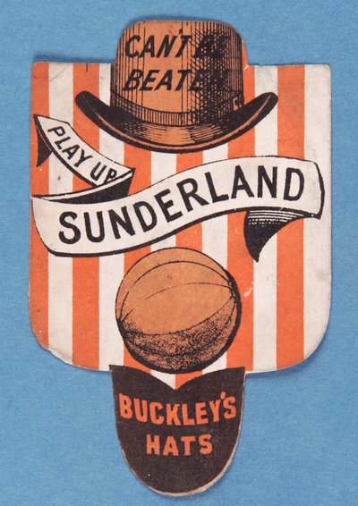 Dövülemez, Play Up Sunderland, Kalkan şeklinde Baines kartı by English School
