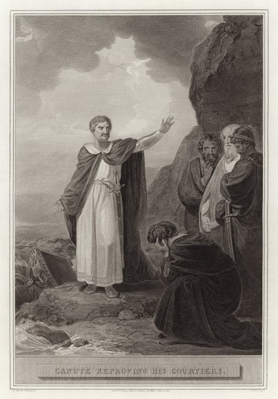 Canute saray mensuplarını azarlıyor by English School