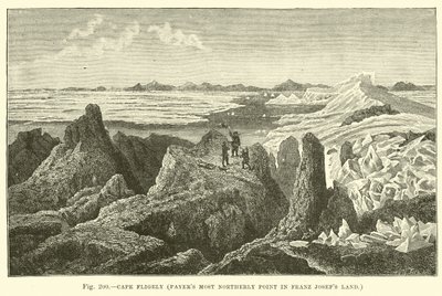 Cape Fligely, Payers en kuzeydeki nokta Franz Josefs Land by English School