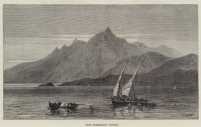 Cape Kormakiti, Kıbrıs (gravür) by English School