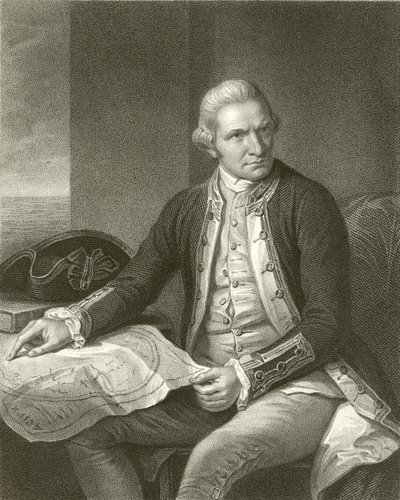 Kaptan James Cook by English School