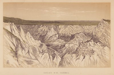 Carclaze Madeni, Cornwall (lito) by English School