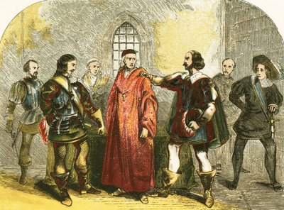Kardinal Wolsey vatana ihanetten tutuklandı by English School