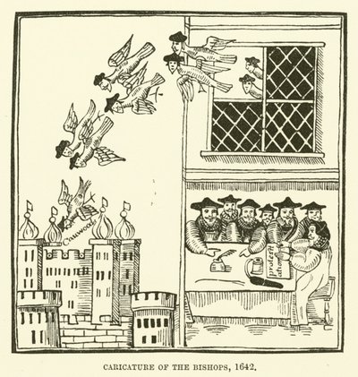 Piskoposların karikatürü, 1642 by English School