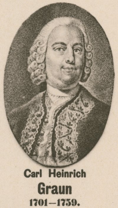 Carl Heinrich Graun (gravür) by English School