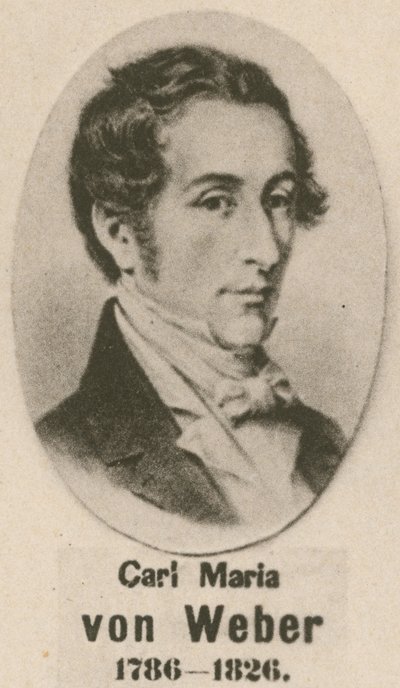 Carl Maria von Weber (gravür) by English School