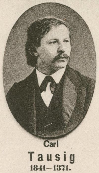 Carl Tausig (gravür) by English School