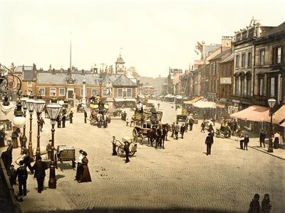 Carlisle Pazar Yeri (el ile renklendirilmiş fotoğraf) by English School