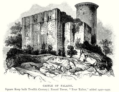 Falaise Kalesi (gravür) by English School