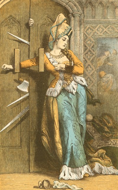 Catherine Douglas kapıyı kilitliyor by English School