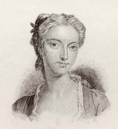 Catherine "Kitty" Clive, kızlık soyadı Raftor, Crabb's Historical Dictionary pub'dan. 1825. by English School