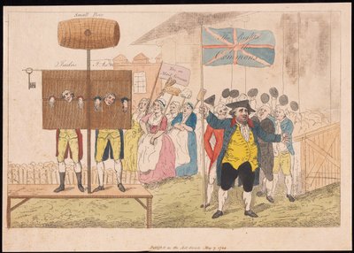 Cecil Wray, Avam Kamarası Hakları, pub. 1784 (el renkli gravür) by English School