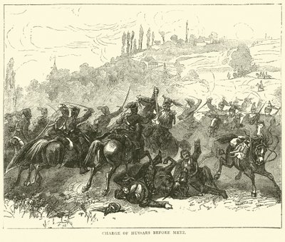 Süvarilerin Metz önünde hücumu, Ekim 1870 by English School