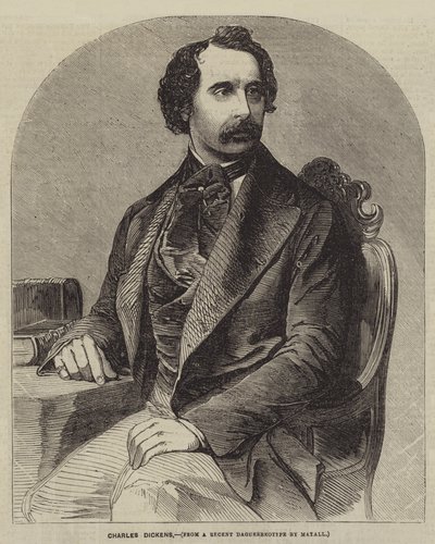 Charles Dickens (gravür) by English School