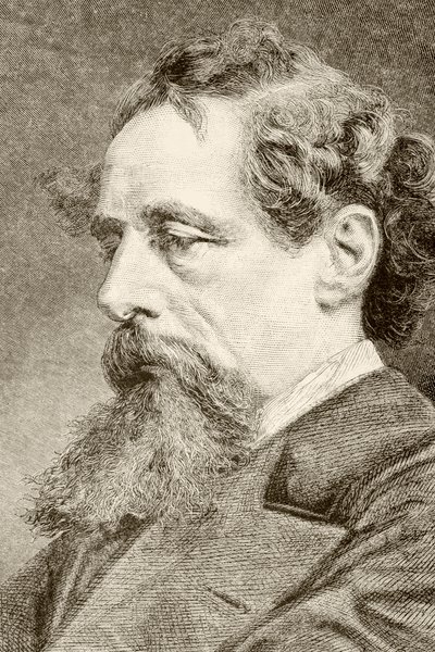 Charles Dickens (litho) by English School