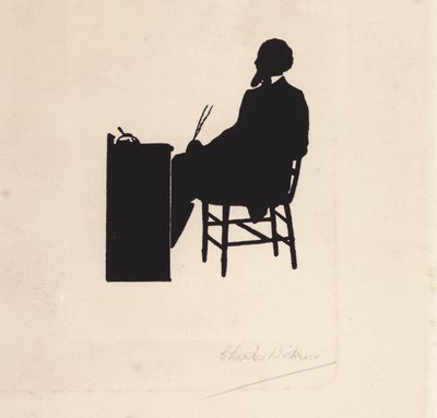Charles Dickens, İngiliz romancı (lito) by English School