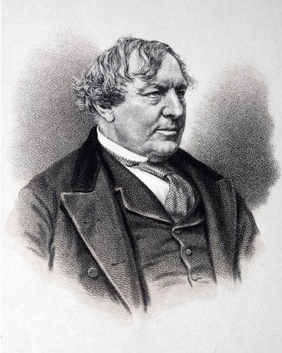 Charles Lever, İrlandalı romancı (gravür) by English School