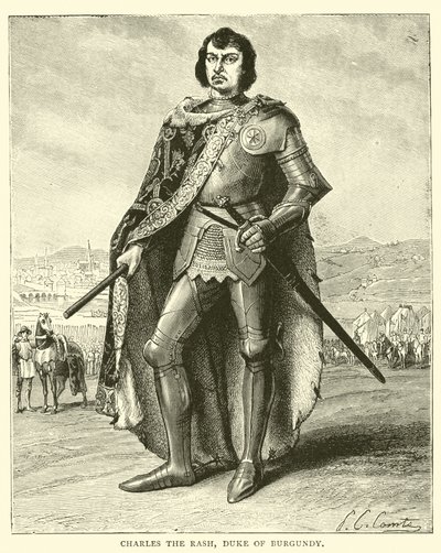 Döküntü Charles, Burgonya Dükü by English School