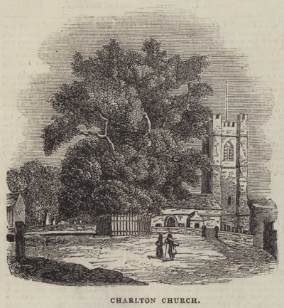 Charlton Kilisesi (gravür) by English School