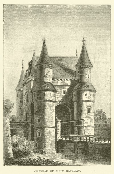 Lille Geçidi Şatosu (gravür) by English School