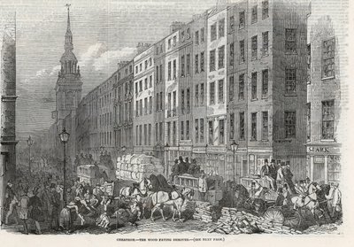 Cheapside - ahşap kaplama kaldırıldı by English School
